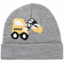 Kinder Stop + Go Jungen Mütze mit Baggerstickerei