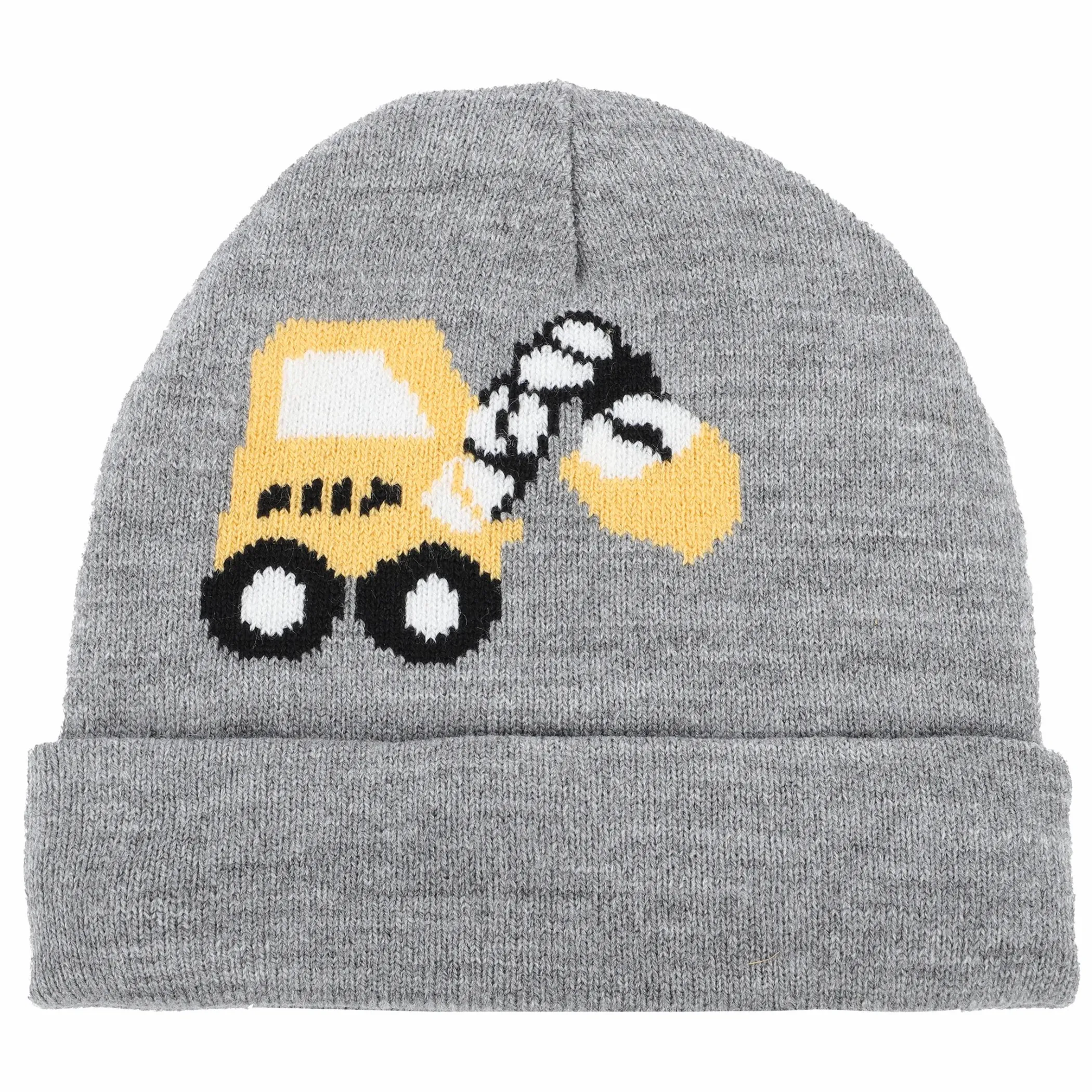 Kinder Stop + Go Jungen Mütze mit Baggerstickerei
