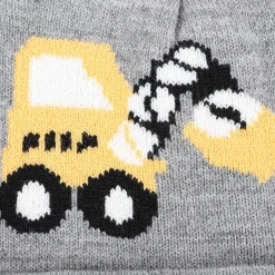 Kinder Stop + Go Jungen Mütze mit Baggerstickerei