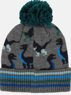 Kinder Stop + Go Jungen Mütze mit Dinosaurier Muster