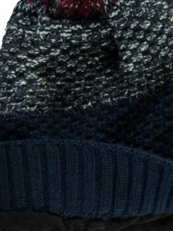 Kinder Stop + Go Jungen Mütze mit Strukturmuster