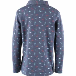 Kinder Stop + Go Jungen Poloshirt mit langem Arm und Minimalprint