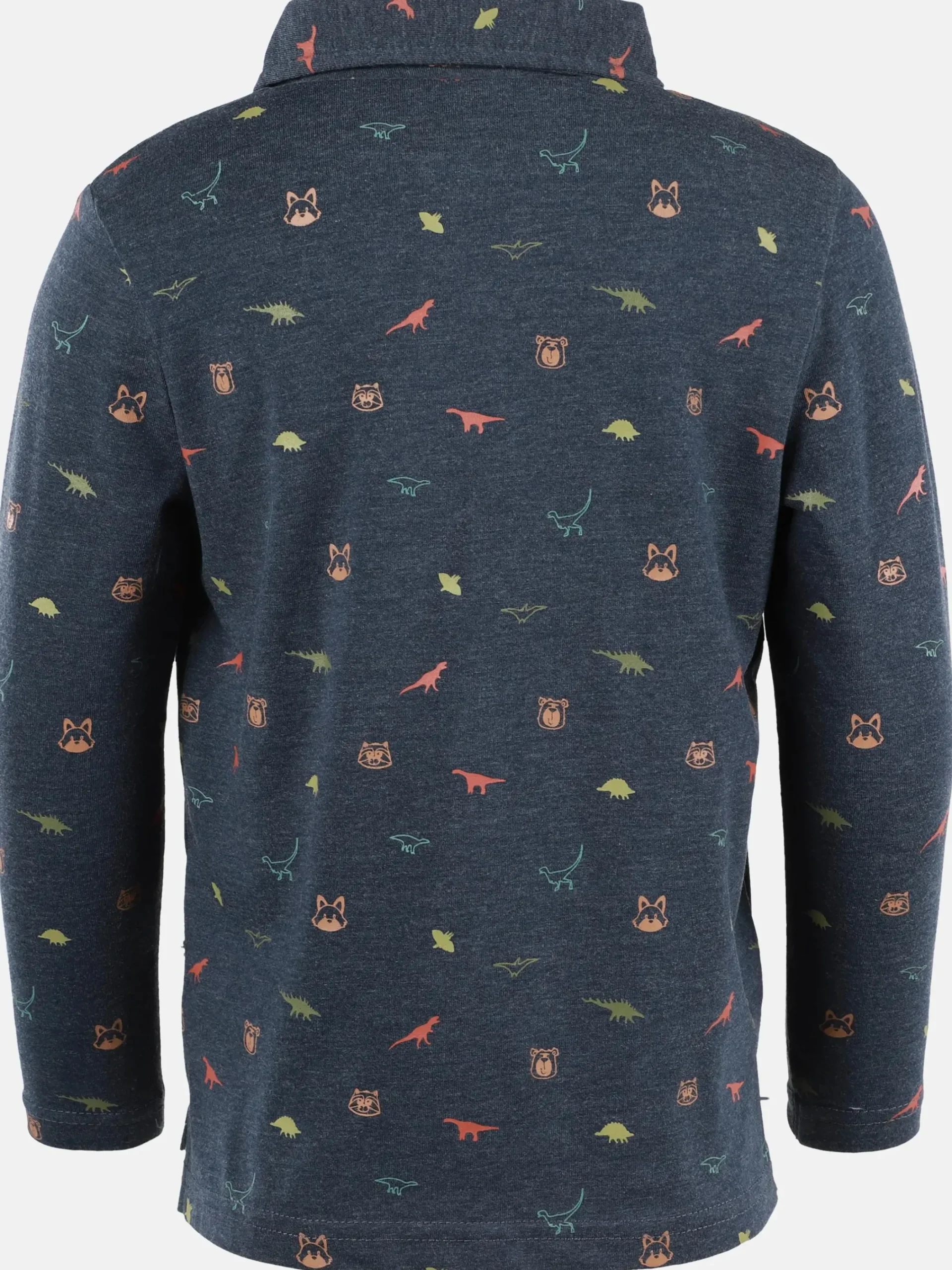 Kinder One Way Jungen Poloshirt mit langem Arm im Minimalprint