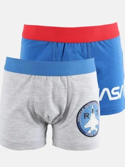 Kinder NASA Jungen Retro Pants im 2er Pack mit Motiv