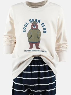 Kinder One Way Jungen Schlafanzug mit Bärendruck