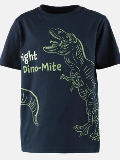 Kinder Bubble Gum Jungen Shirt mit Dino-Leuchtmotiv