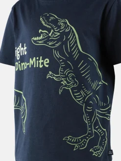 Kinder Bubble Gum Jungen Shirt mit Dino-Leuchtmotiv