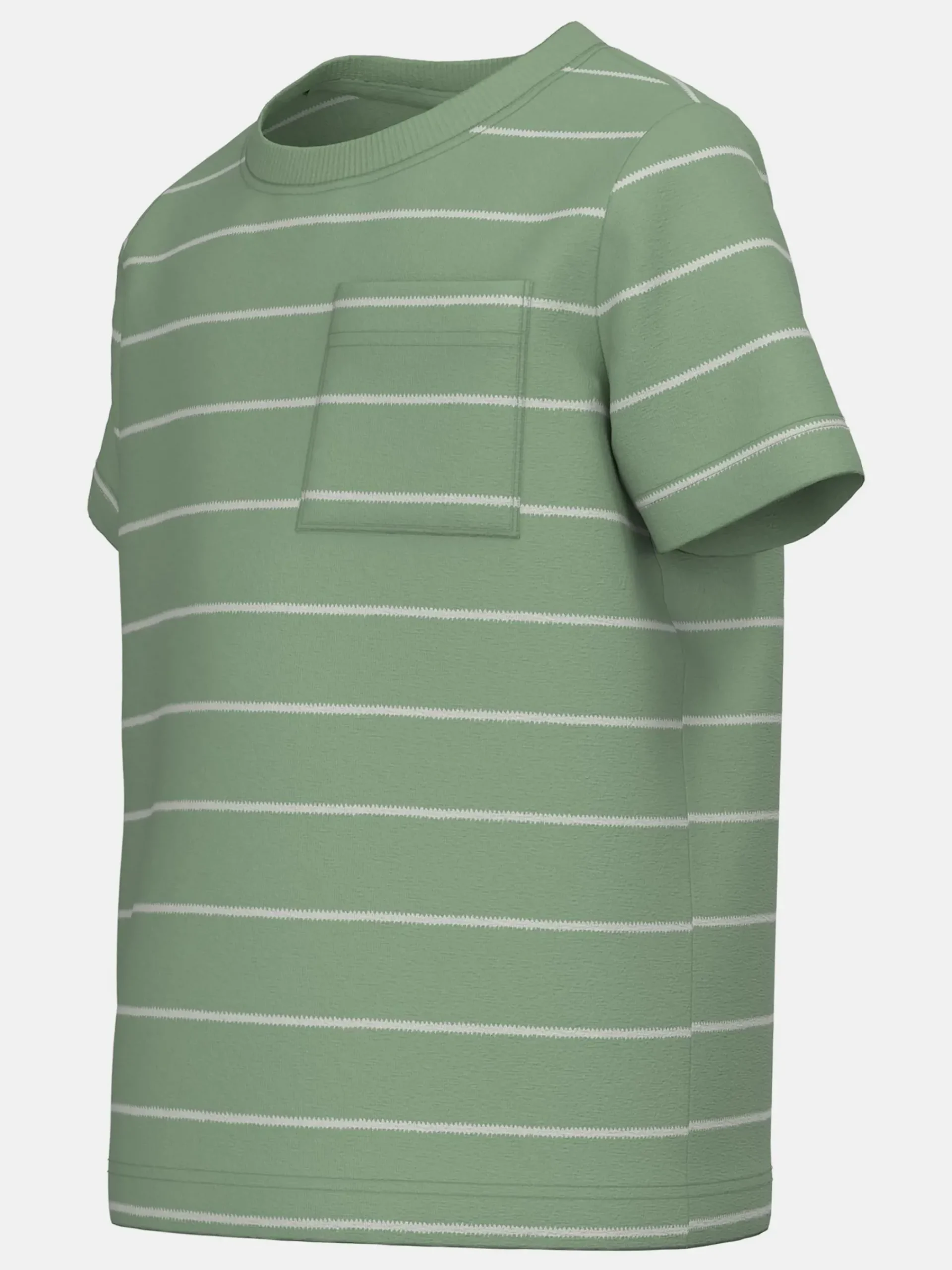 Kinder name it Jungen Shirt mit Streifen und Brusttasche