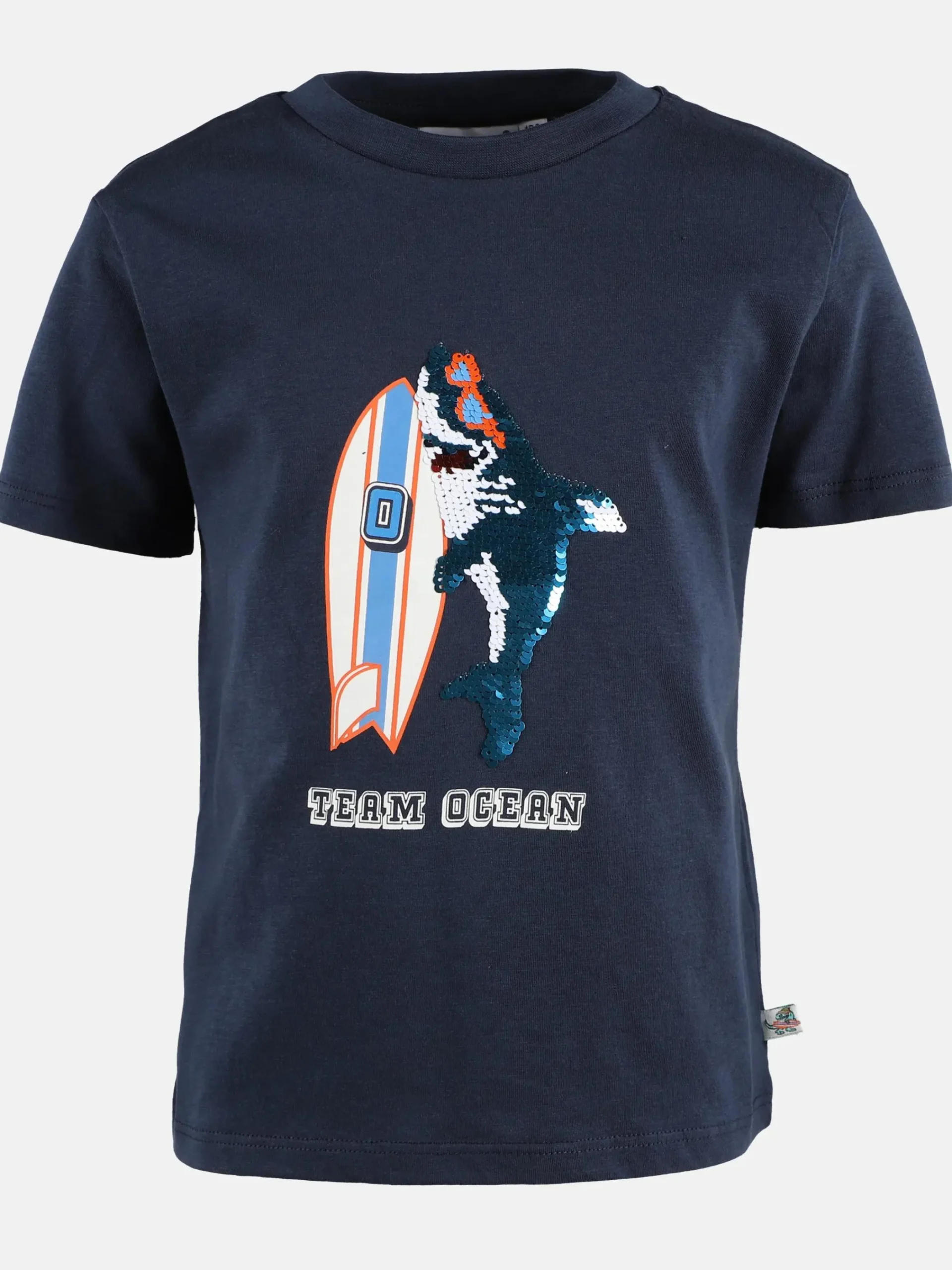 Kinder Stop + Go Jungen Shirt mit Wendepailletten-Motiv