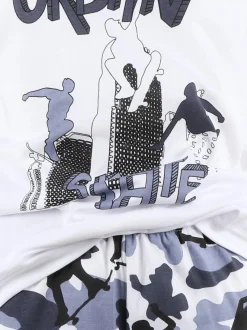 Kinder Stop + Go Jungen Shorty mit Frontprint