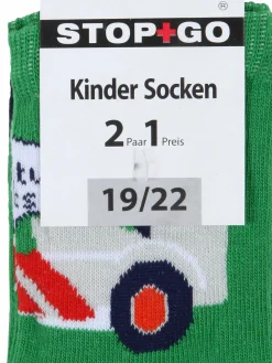 Kinder Stop + Go Jungen Socken im 2er Pack