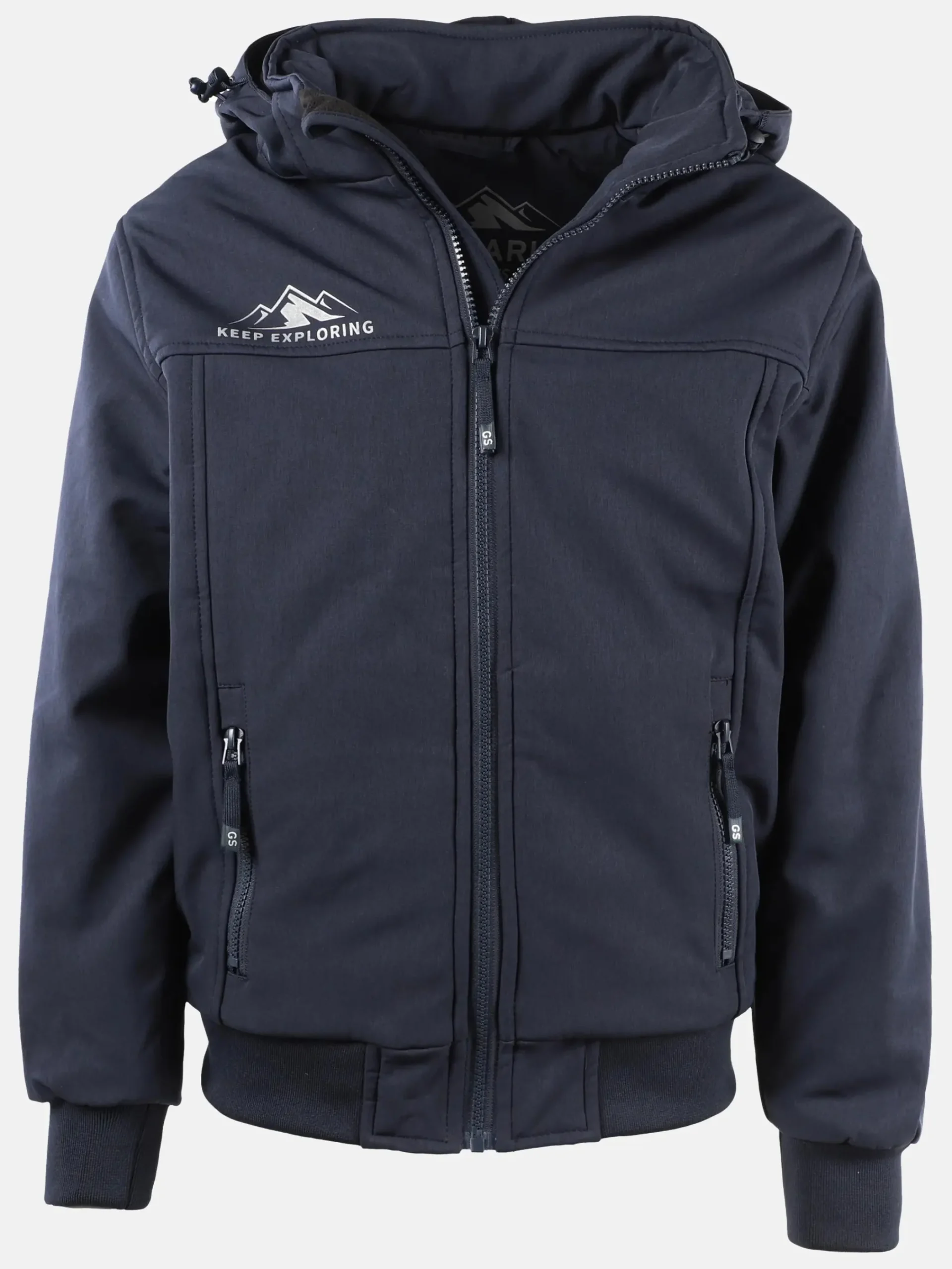 Kinder Grinario Sports Jungen Softshell Jacke mit Kapuze