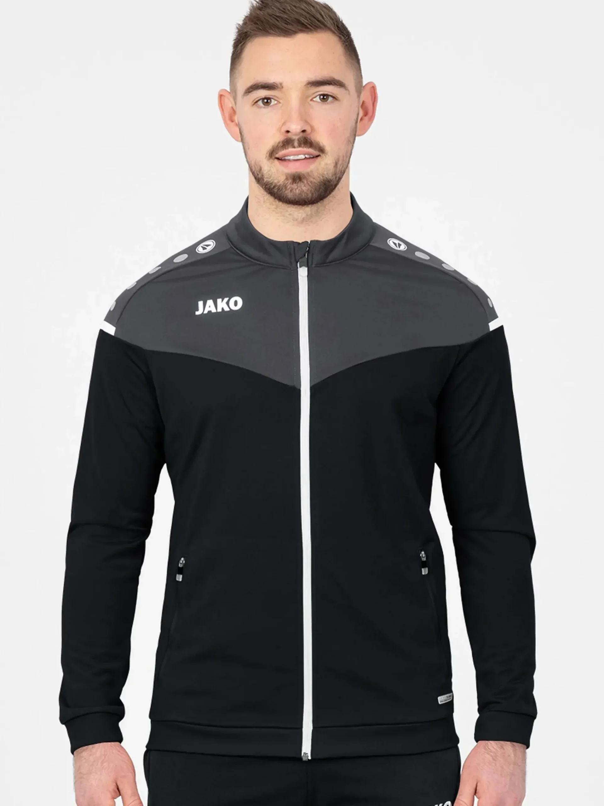Kinder JAKO Jungen Sportjacke mit Stehkragen