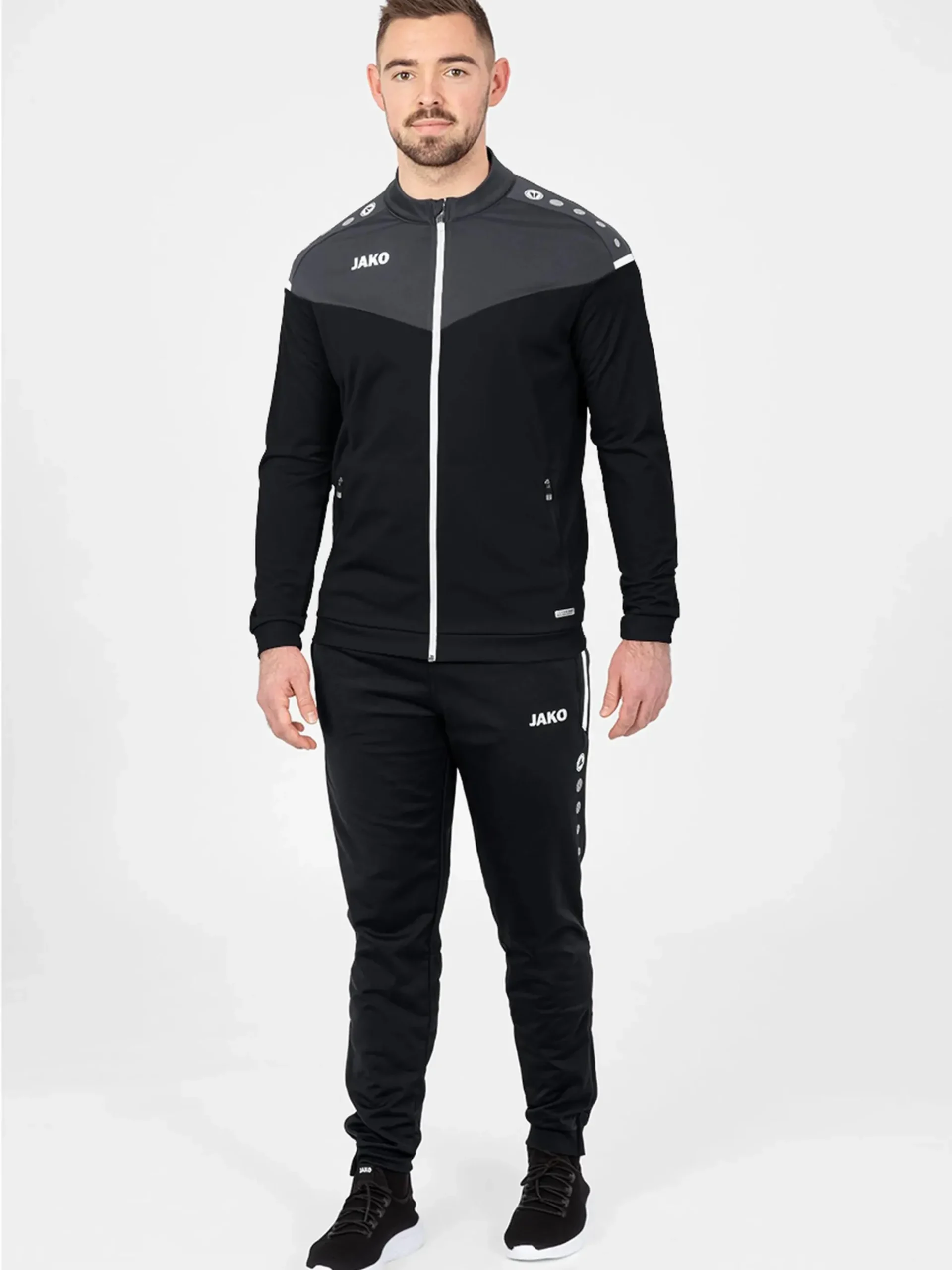 Kinder JAKO Jungen Sportjacke mit Stehkragen