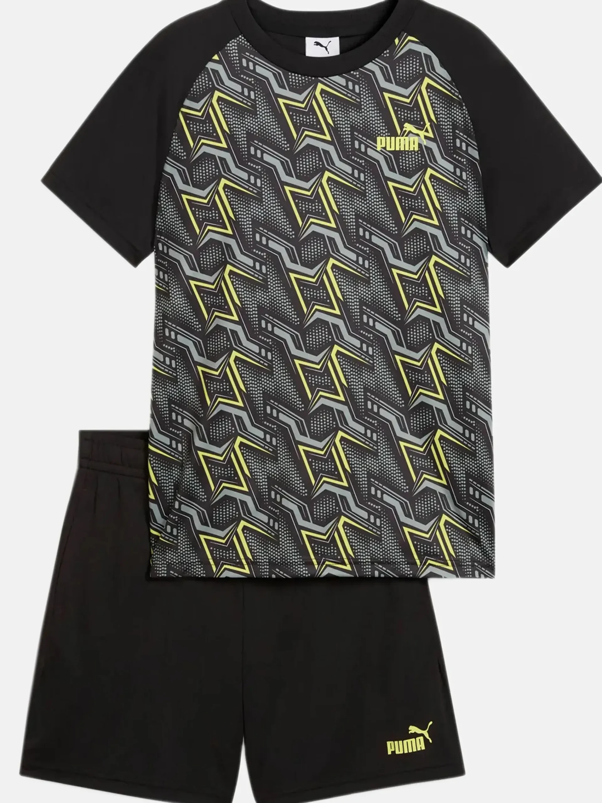 Herren Puma Jungen Sportset, bestehend aus Shirt und kurzer Hose