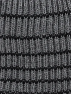 Kinder Stop + Go Jungen Strickmütze mit Streifen