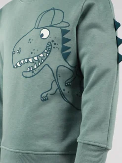 Kinder One Way Jungen Sweatshirt mit Dinomotiv