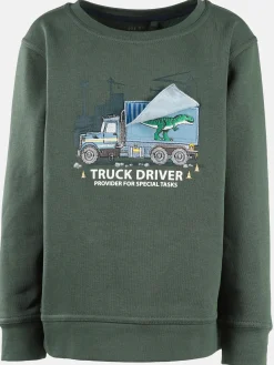 Kinder One Way Jungen Sweatshirt mit Stickerei-Motv