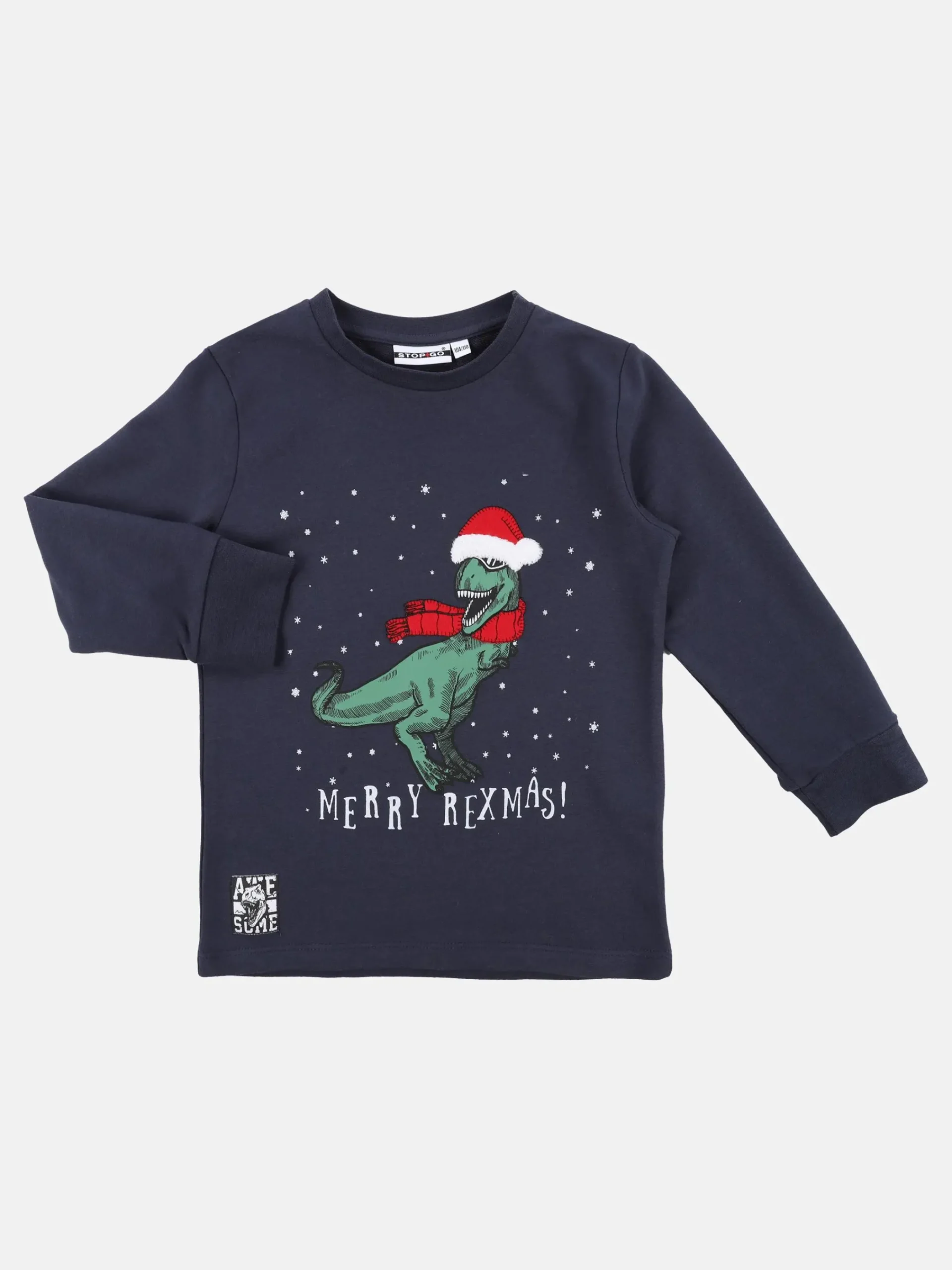 Kinder Stop + Go Jungen Sweatshirt mit witzigem Print
