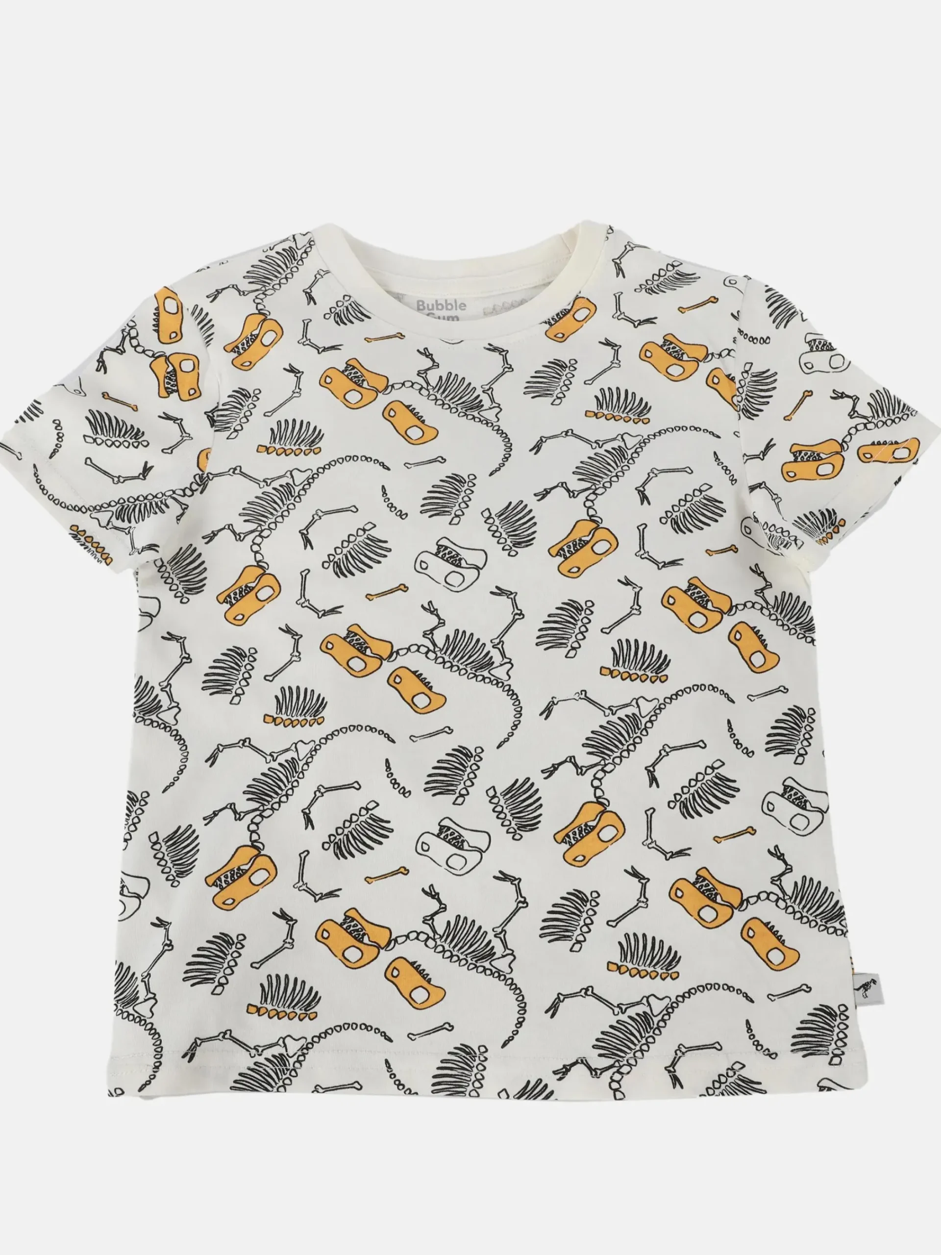 Kinder Bubble Gum Jungen T-Shirt mit Skelettmotiven