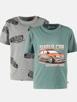 Kinder Stop + Go Jungen T-Shirts im 2er Pack