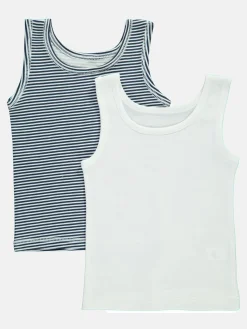 Kinder North Department Jungen Unterhemd im 2er Pack