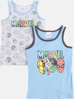 Kinder Avengers Jungen Unterhemd im 2er Pack