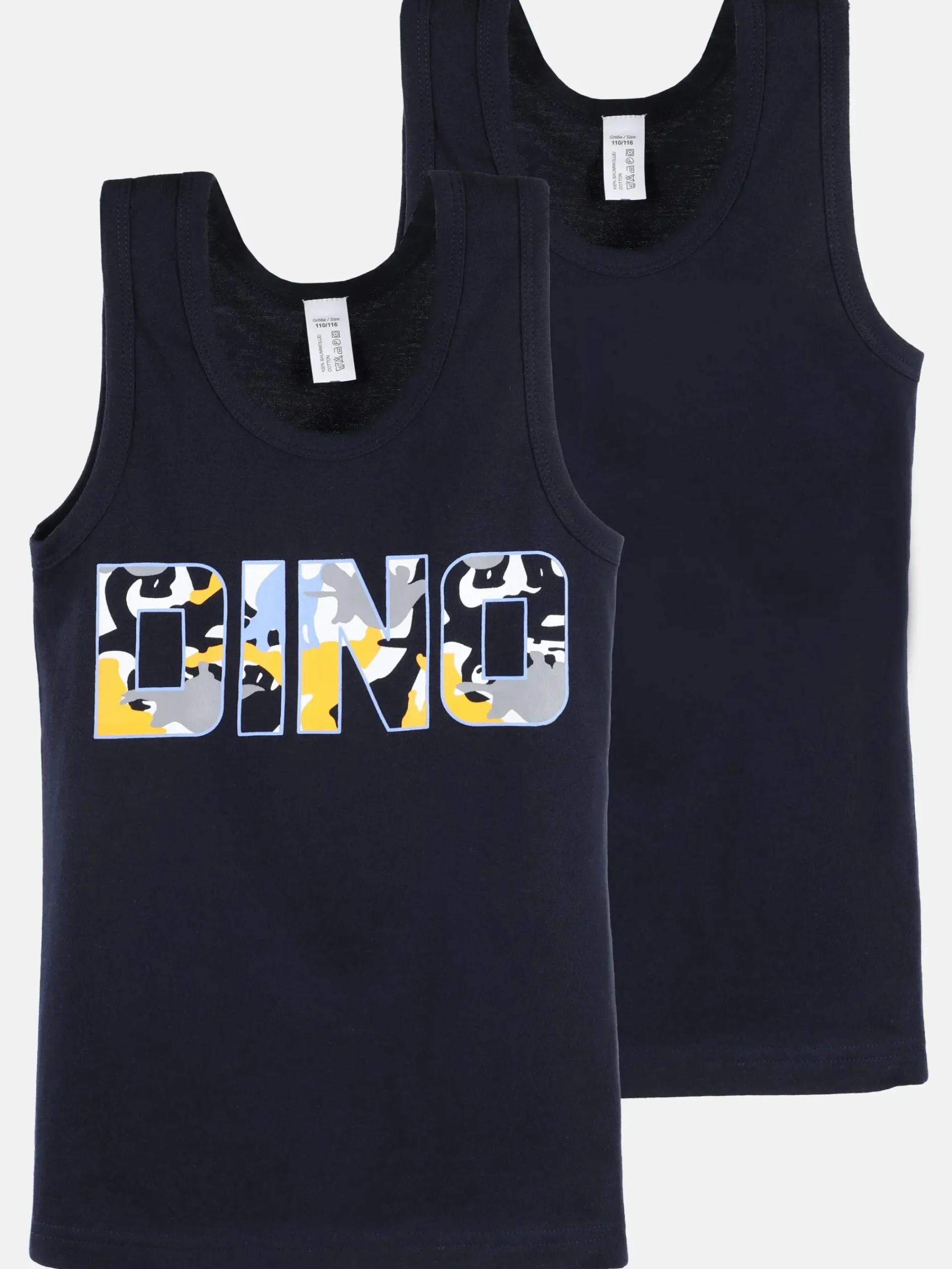 Kinder Stop + Go Jungen Unterhemden im 2er Pack