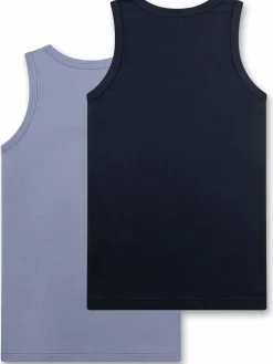 Kinder Sanetta Jungen Unterhemden im 2er-Pack