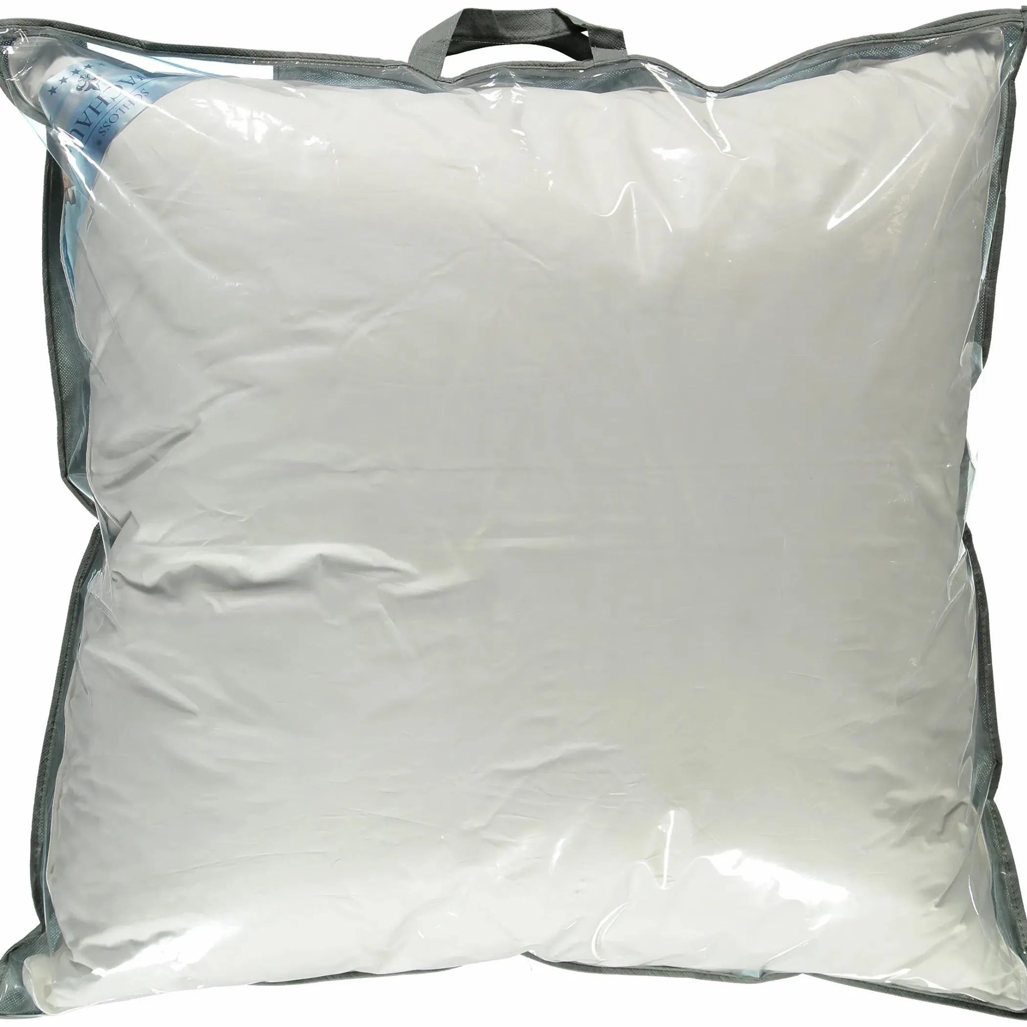 Schloss Wachau blau 3-Kammerkissen in hoher Qualität 80x80cm