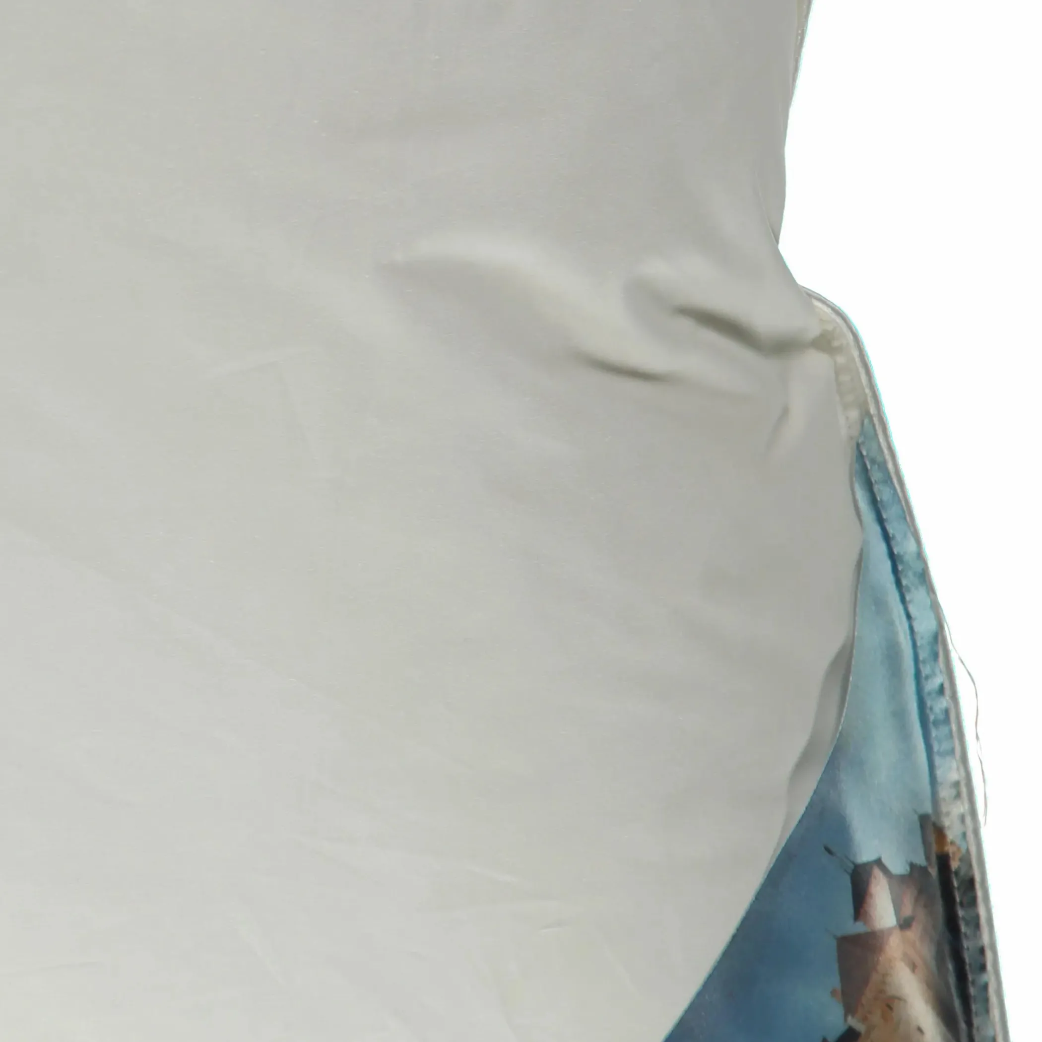 Schloss Wachau blau 3-Kammerkissen in hoher Qualität 80x80cm