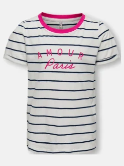 Damen Kids Only KOGEMMA REG S/S STRIP T-shirt