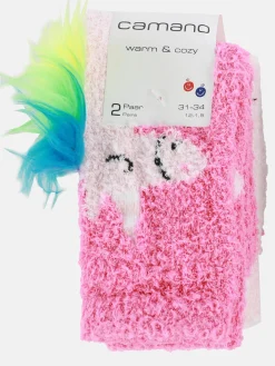 Damen Camano Kinder Kuschelsocken im 2er Pack