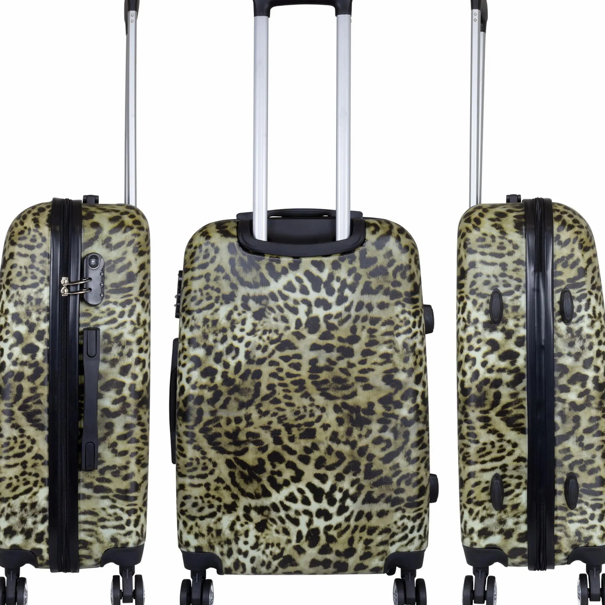 Monopol Koffer Leopard in Größe M 66x45x26cm