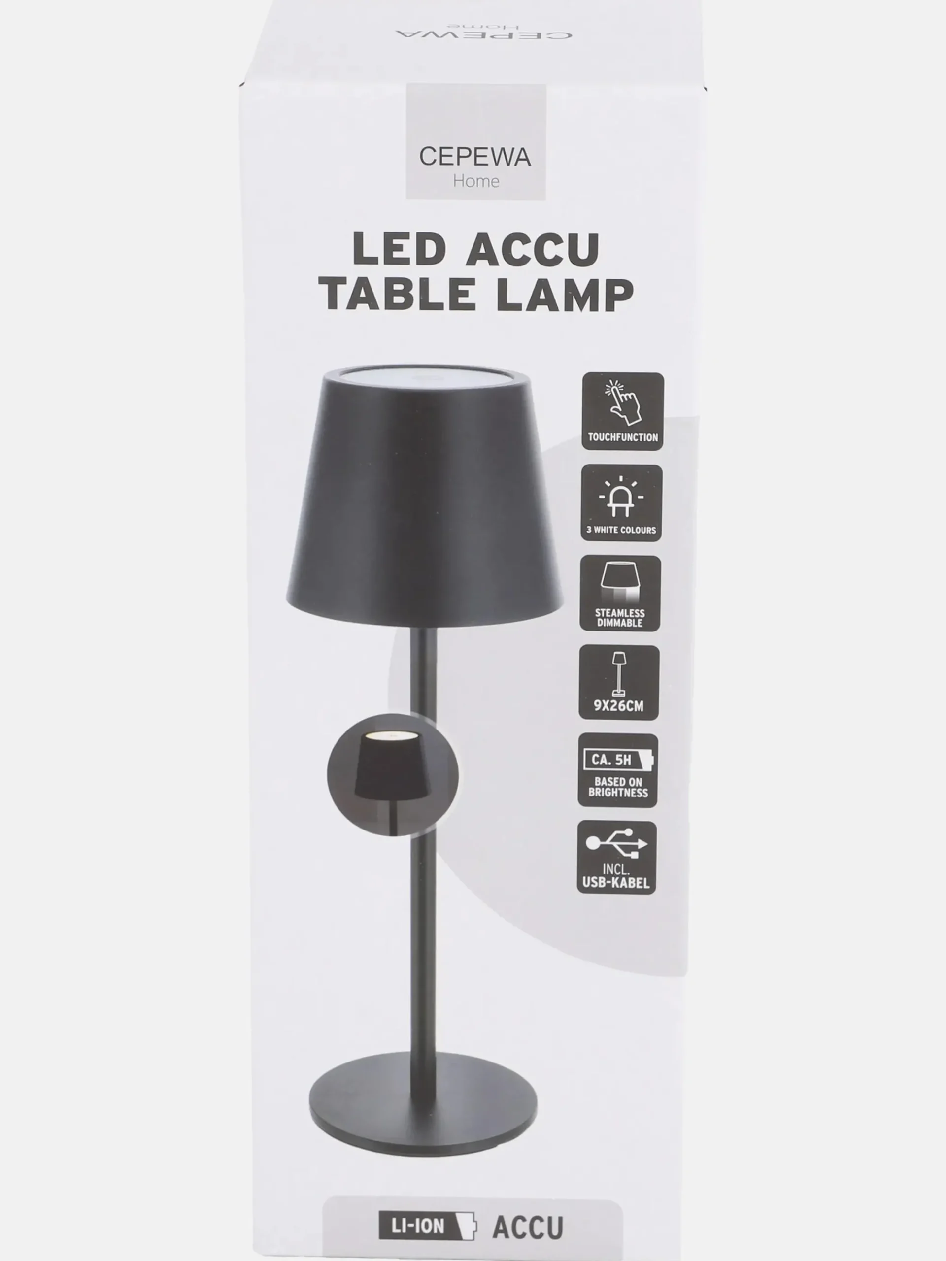 Deko Artikel LED Tischleuchte, 27cm hoch