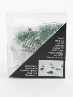 Weihnachten Lichterkette mit 15 Bäumchen