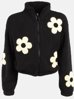 Kinder Hailys Teens Mädchen YA44SMINA T Teddyjacke mit Blumenapplikation