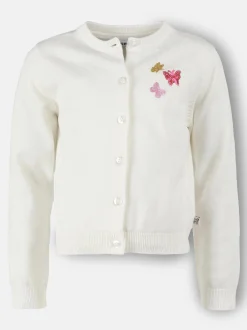 Kinder Bubble Gum Mädchen Cardigan mit kleinen Schmetterlingsapplikationen