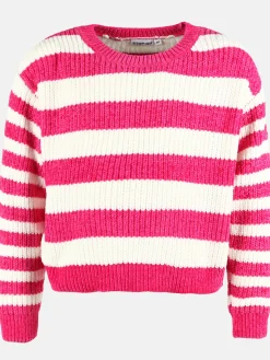 Kinder Stop + Go Mädchen Chenille Pullover mit Streifen