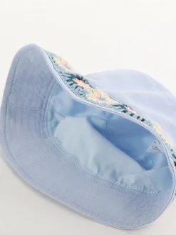 Kinder Bubble Gum Mädchen Fischerhut mit Blumenborte