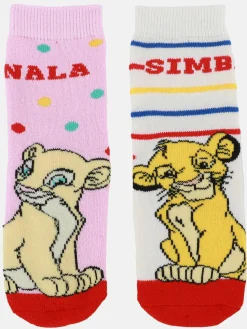 Kinder König der Löwen Mädchen Frottee Socken im 2er Pack