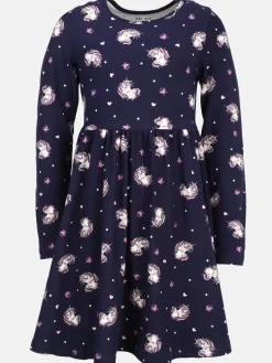 Kinder One Way Mädchen Kleid mit Einhornprint