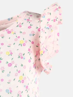 Kinder Bubble Gum Mädchen Kleid mit Flügelärmelchen und Alloverprint