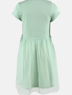 Kinder Bubble Gum Mädchen Kleid mit Hasenprint und Chiffonüberrock