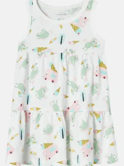 Kinder name it Mädchen Kleid mit Minimalprint