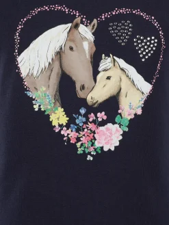 Kinder Bubble Gum Mädchen Kleid mit Pferdemotiv