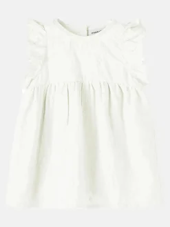 Kinder name it Mädchen Kleid mit Stickerei und Flügelärmelchen