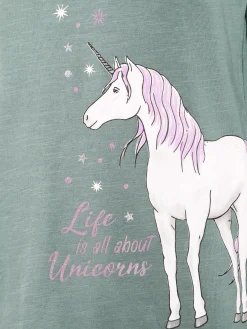 Kinder One Way Mädchen Langarmshirt mit Einhornprint