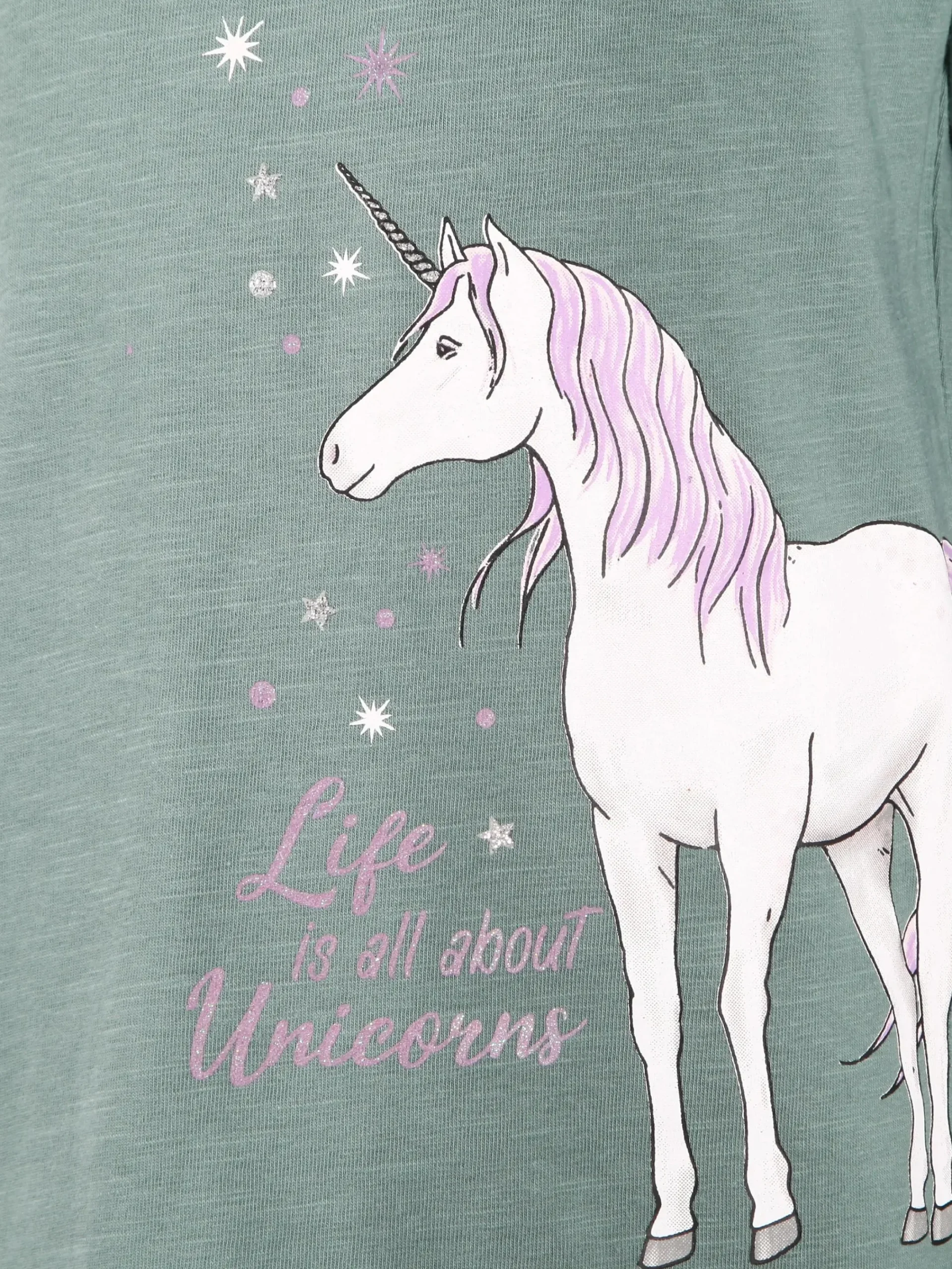 Kinder One Way Mädchen Langarmshirt mit Einhornprint