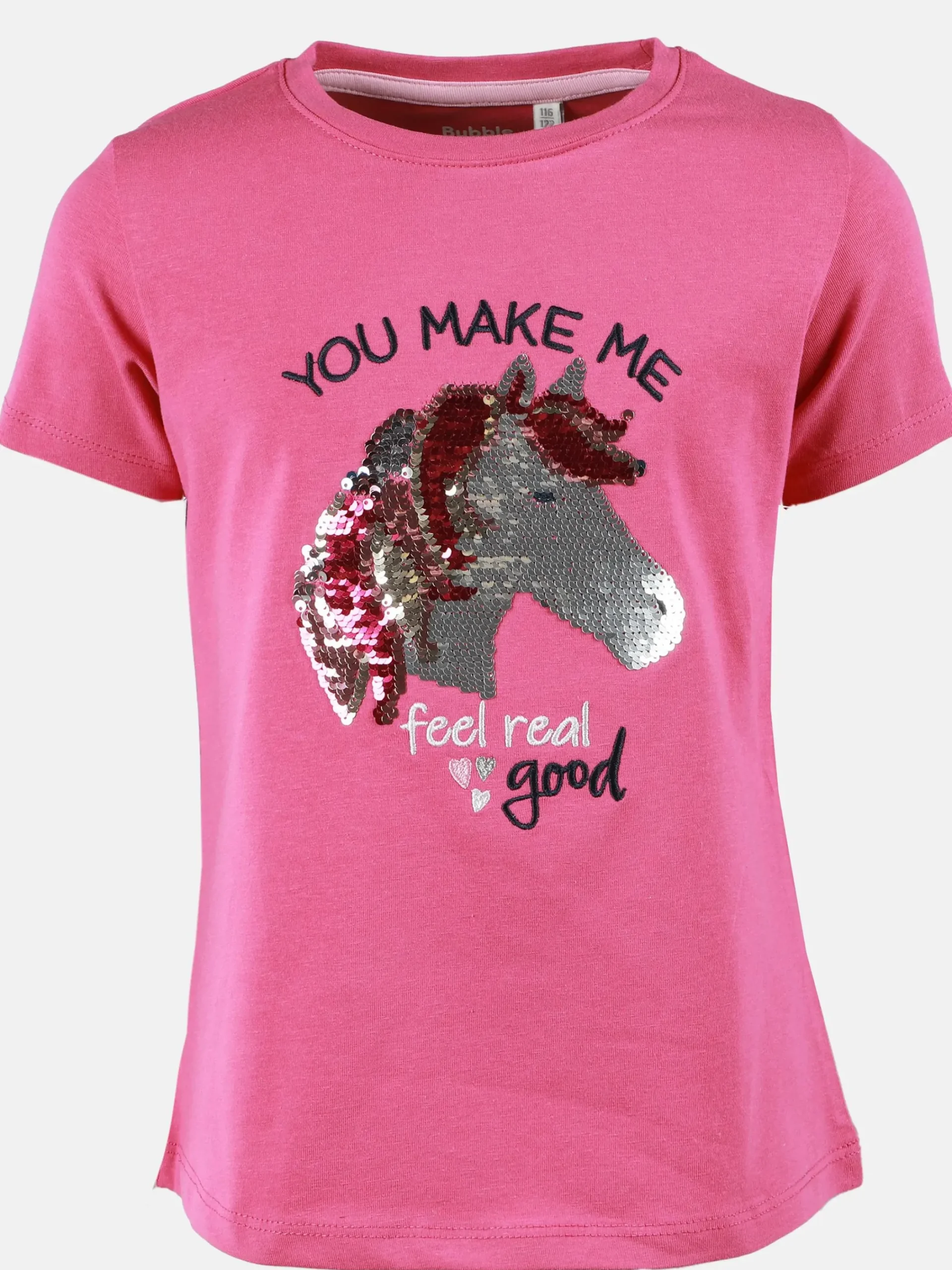 Kinder Bubble Gum Mädchen Langarmsshirt mit Paillettenmotiv Einhorn